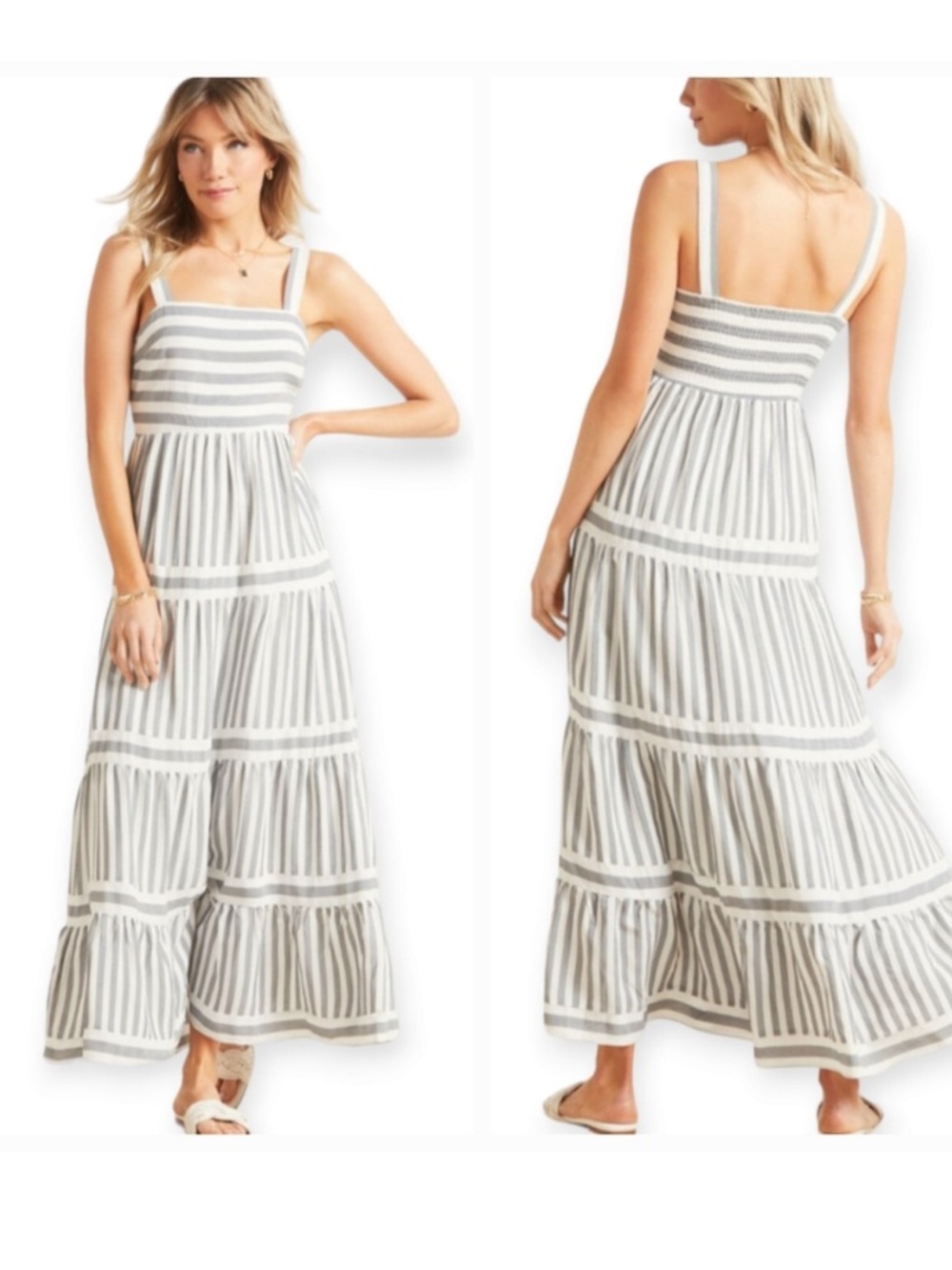 Everee O.P.T. Elara Striped Dress XS Maxi
